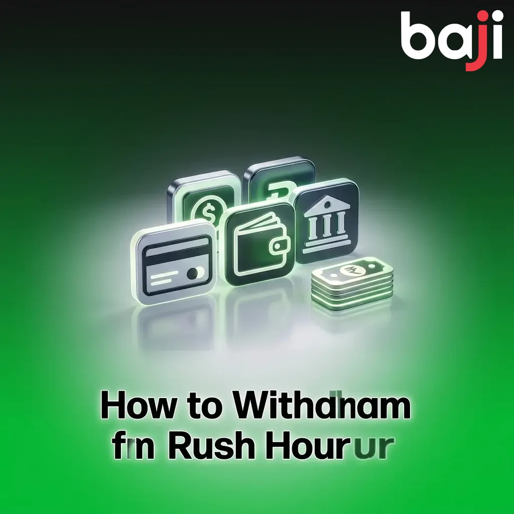 Rush Hour app withdrawal steps showing UPI, USDT TRC20, and BTC payout options with minimum 500 INR limit