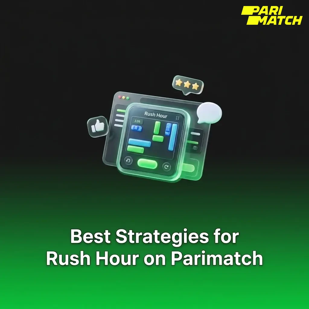 Parimatch Rush Hour betting strategies including low multiplier cash-out, dual bet split, and flat betting tips