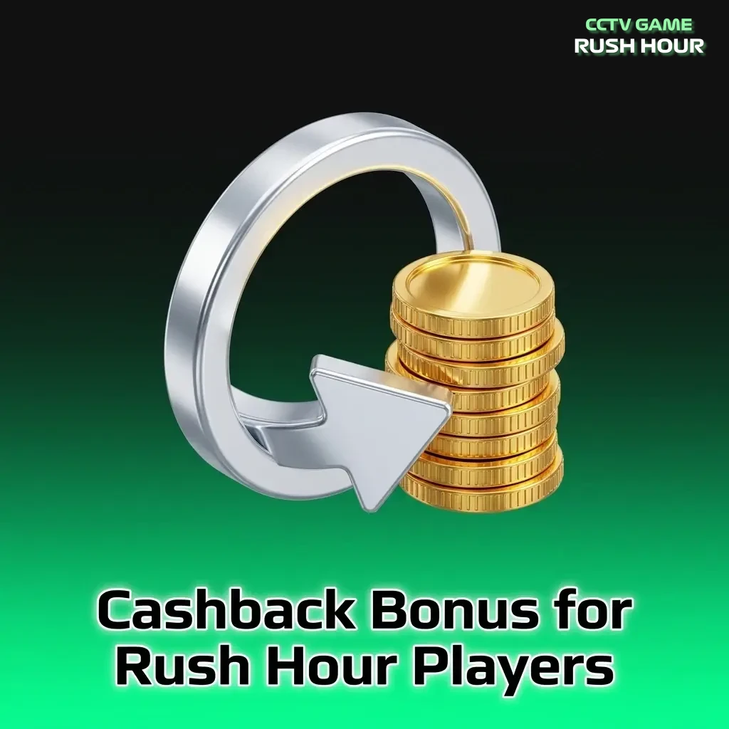 Rush Hour slot cashback bonus returning 10% of net losses weekly, giving players a second chance to play