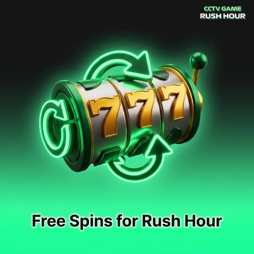 Free spins bonus for Rush Hour slot game offering risk-free rounds with potential winnings credited as bonus cash.