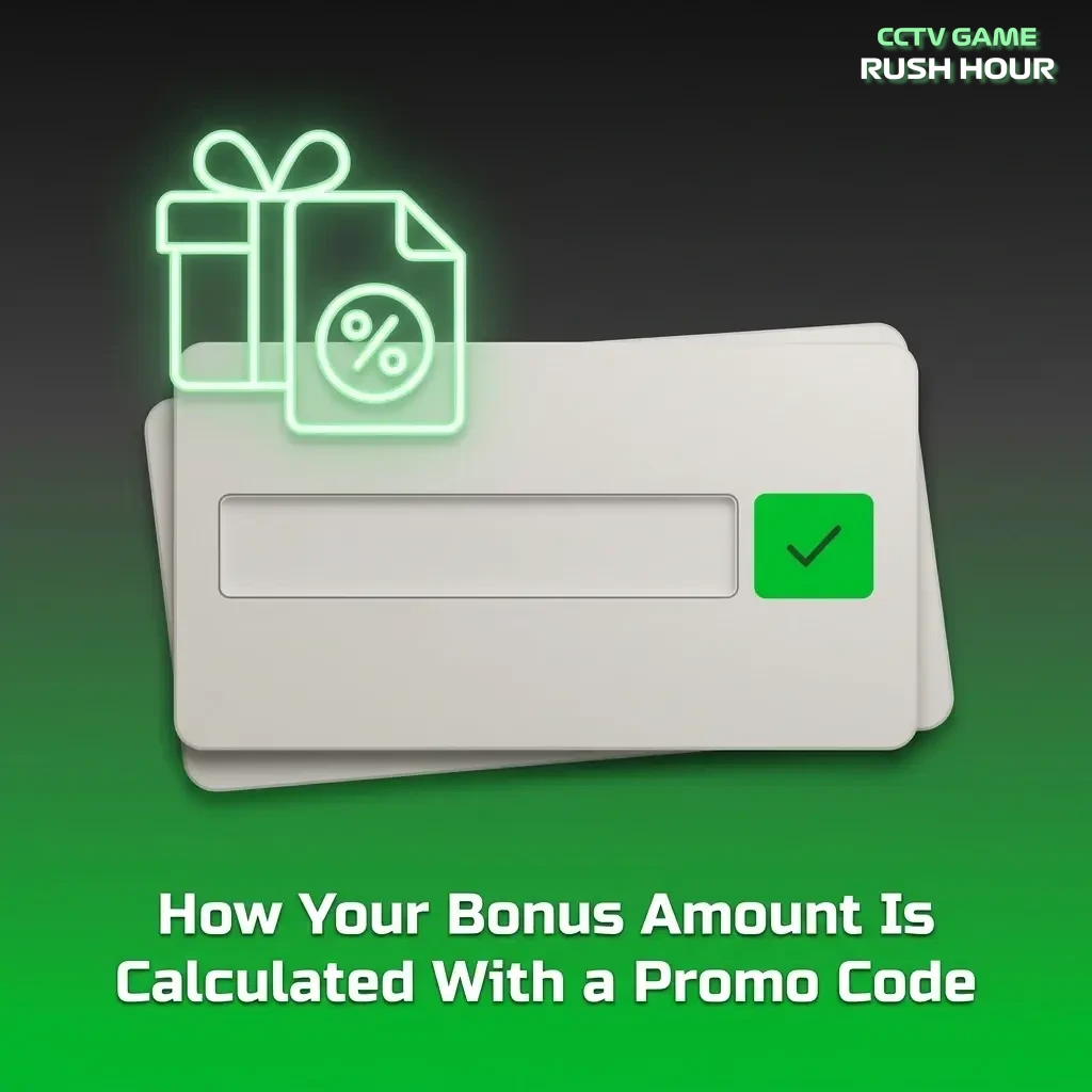 Casino bonus calculation with promo code showing deposit percentage match and cap limits with INR examples