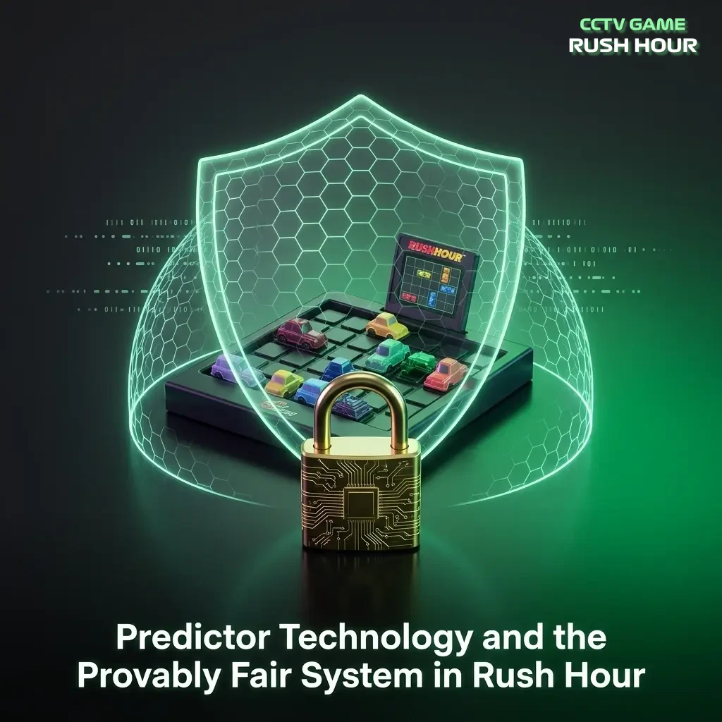 Rush Hour Provably Fair system with cryptographic randomness making predictor tools unable to guarantee accurate outcomes