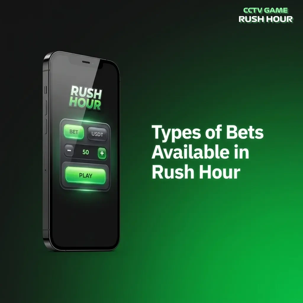 Rush Hour betting types including single bet, double bet, auto-bet, and auto-cashout options for flexible wagering strategies
