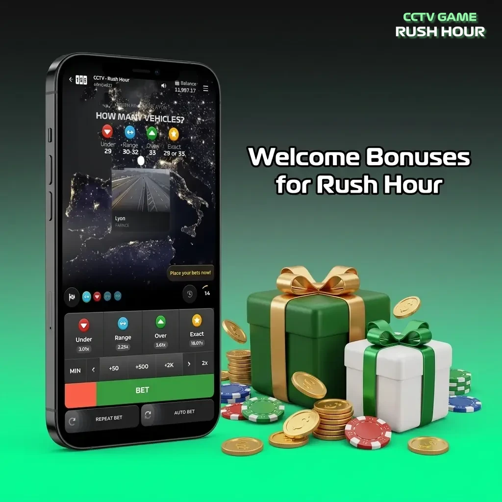 Rush Hour casino welcome bonus with 100% deposit match giving ₹10,000 from ₹5,000 deposit for new players