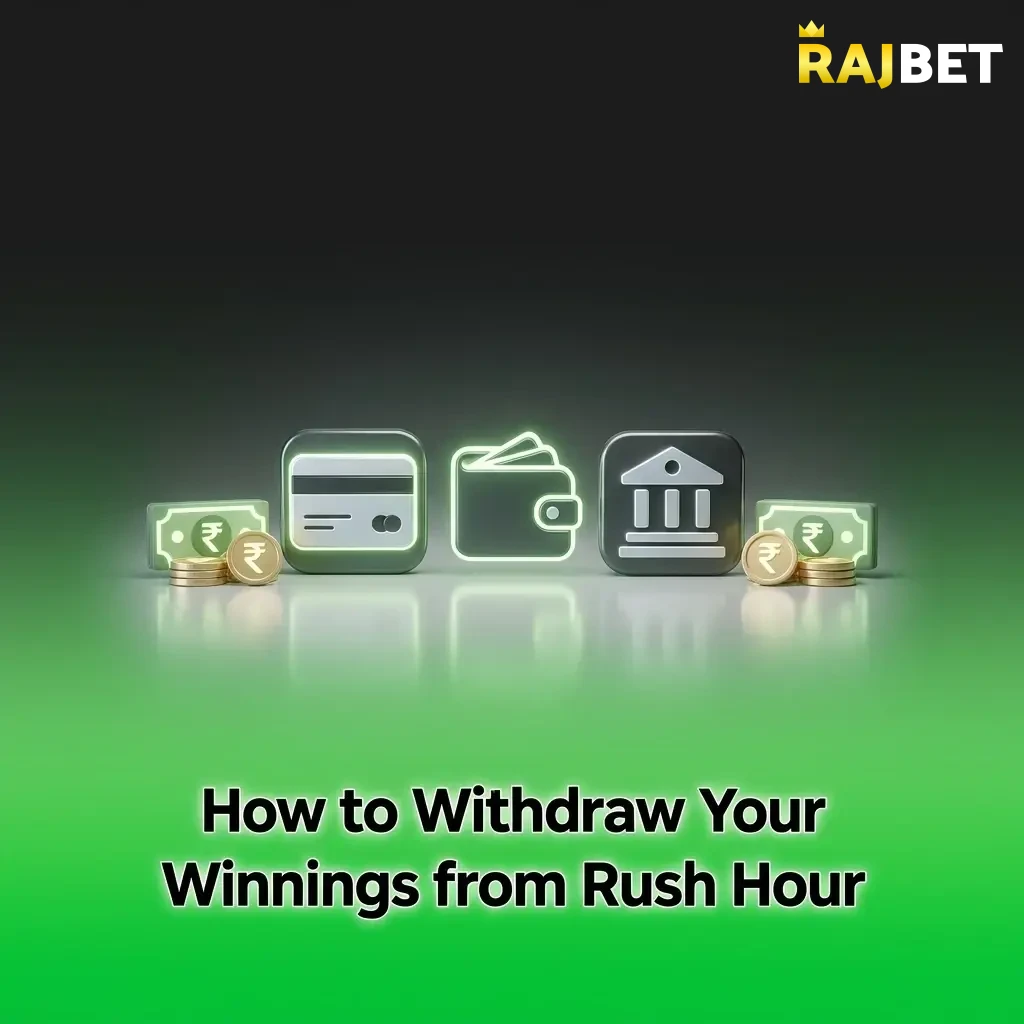 RajBet app withdrawal steps for Rush Hour winnings via UPI, PayTM, or bank transfer in India