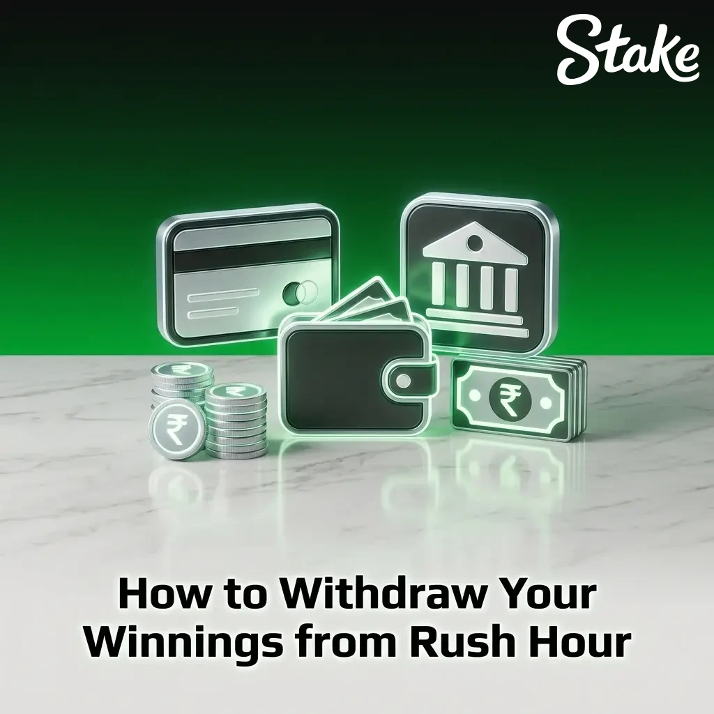 Step-by-step guide to withdrawing winnings from Rush Hour on Stake.com using cryptocurrency wallet
