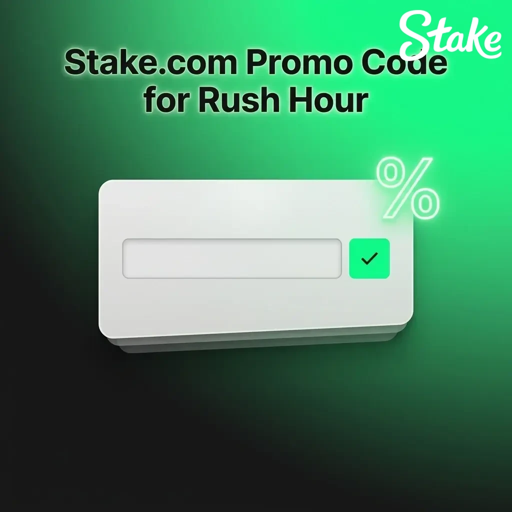 Stake.com promo code STAKEWIN for Rush Hour bonus rewards entered during registration or in Cashier section
