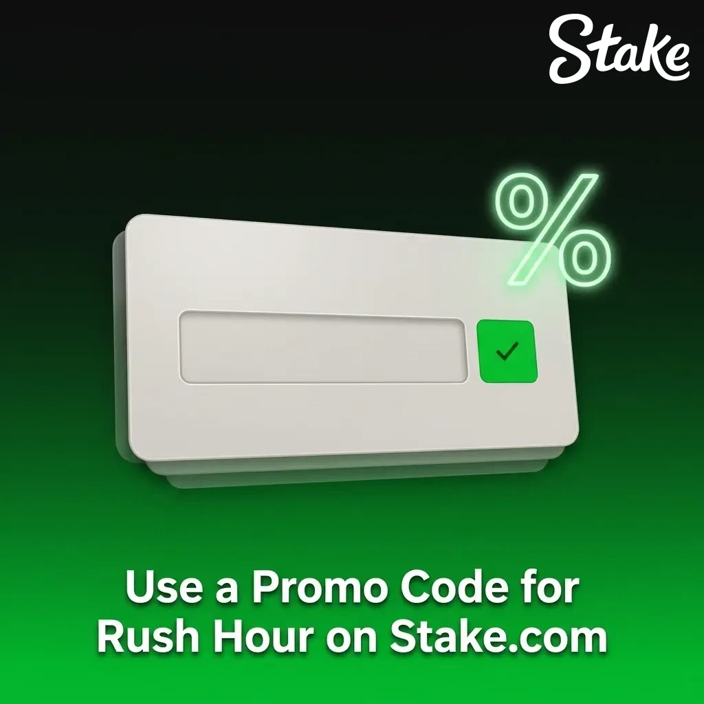 Stake.com Rush Hour promo code STAKEWIN entry field in account settings Promotions tab for extra rewards