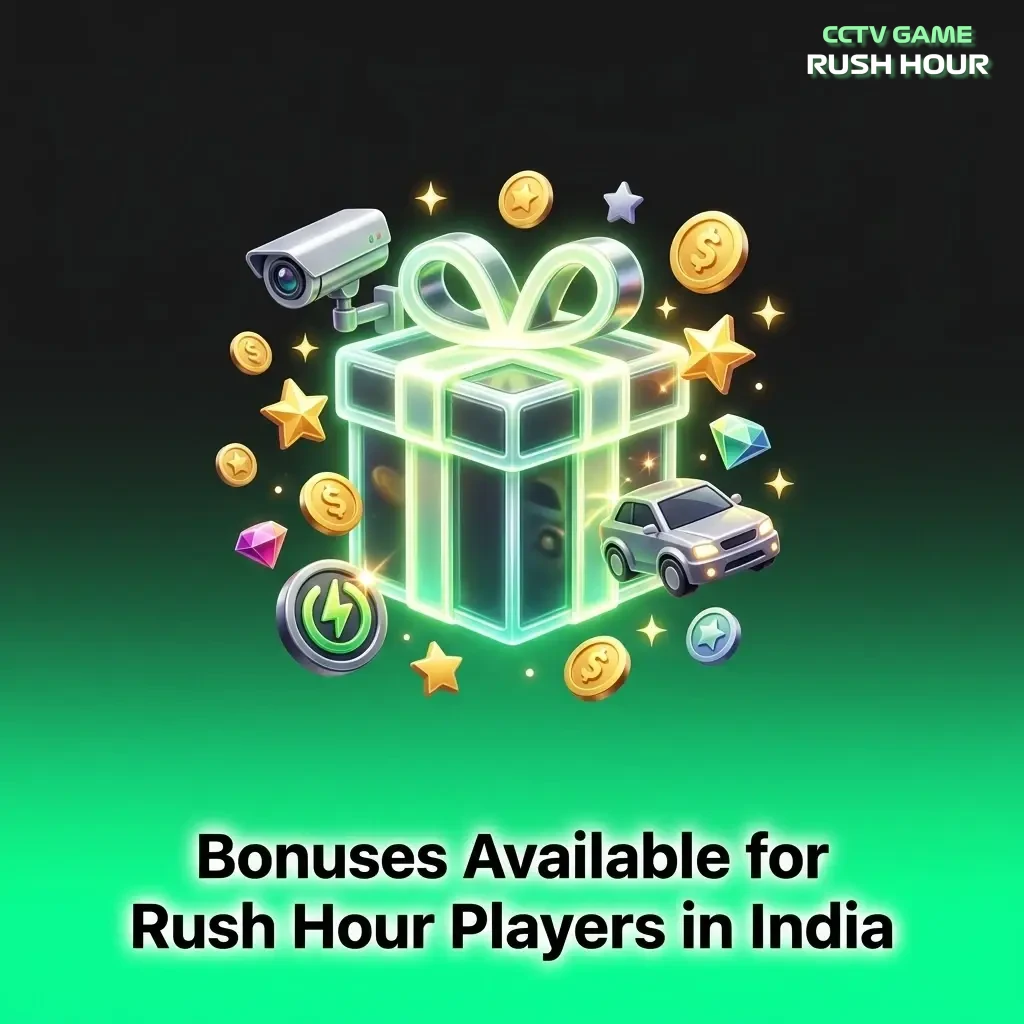 Bonuses available for Rush Hour players in India including welcome offers, free spins, cashback, and reload deals