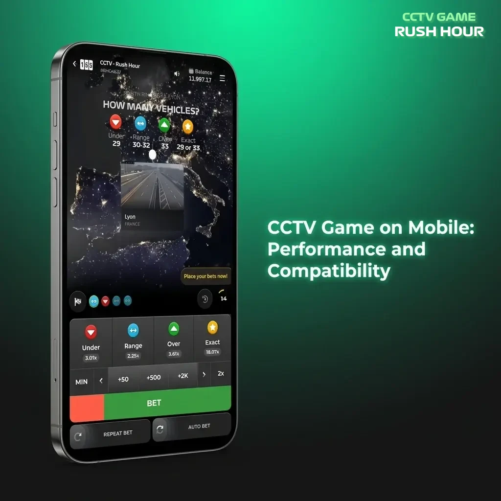 CCTV Game mobile compatibility on Android and iOS with HTML5 technology, optimised for India players on Parimatch