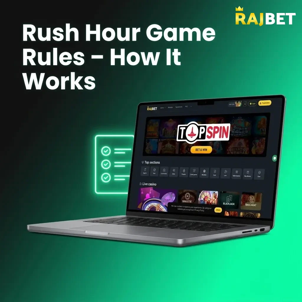 Rush Hour game rules showing multiplier-based prediction gameplay with bet limits from 10 to 1,00,000 INR